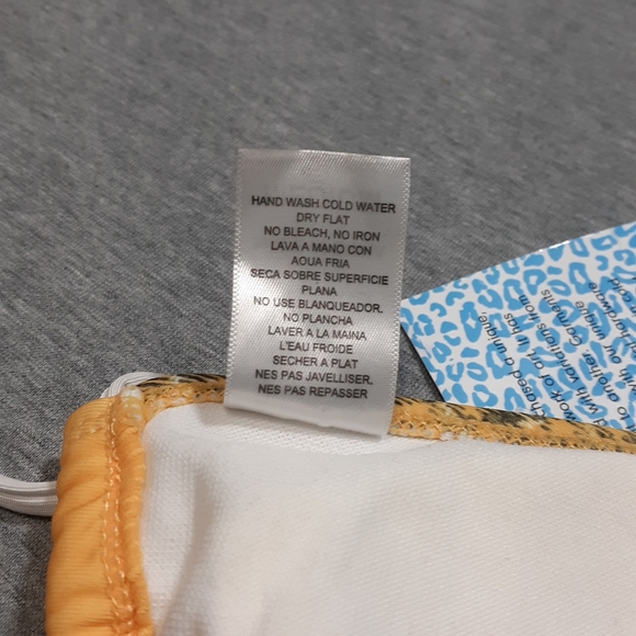 Sinful Rome Yellow Plaid Bikini Top Medium Yellow NWT - Picture 7 of 12